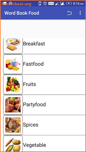 Word Book Food screenshot