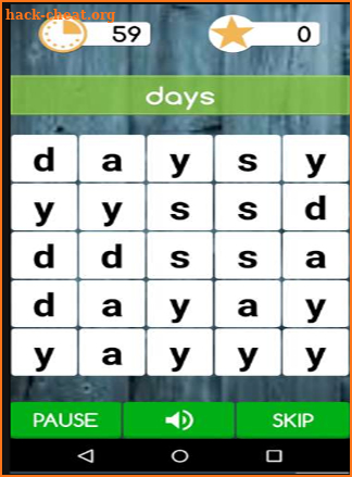 WORD CHALLENGE GAME screenshot