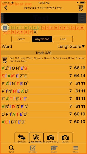 Word Cheat for Board Games - Scrabble|Wordfeud|WWF screenshot