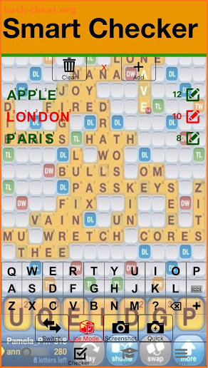Word Cheat for WWF Scrabble Wordfeud Help Find screenshot