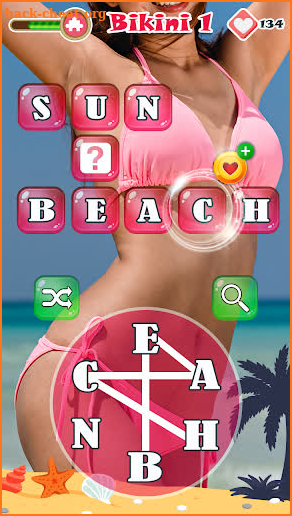Word Crossword - Bikini Puzzle Game screenshot
