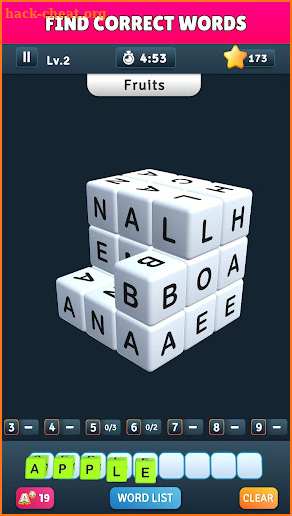 Word Cube Pro screenshot