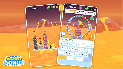 Word Donut: Text Typing Games screenshot