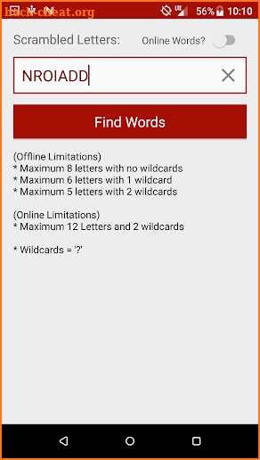 Word Finder screenshot