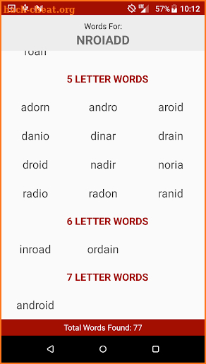 Word Finder screenshot