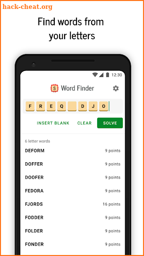 Word Finder - Anagram Solver screenshot