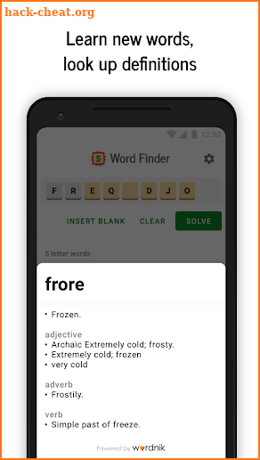 Word Finder - Anagram Solver screenshot