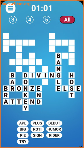 Word Fit Fill-In Crosswords screenshot