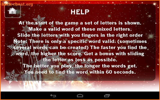 Word Game Christmas screenshot