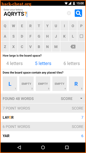 Word Helper for Scrabble screenshot