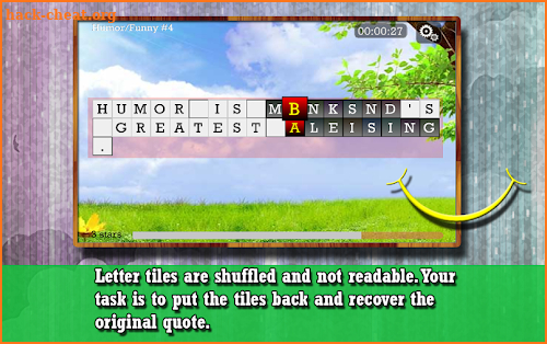 Word puzzle for the Happy soul screenshot