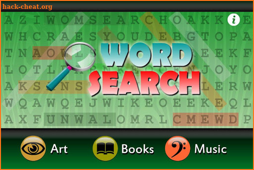 Word Search Art, Books, Music screenshot