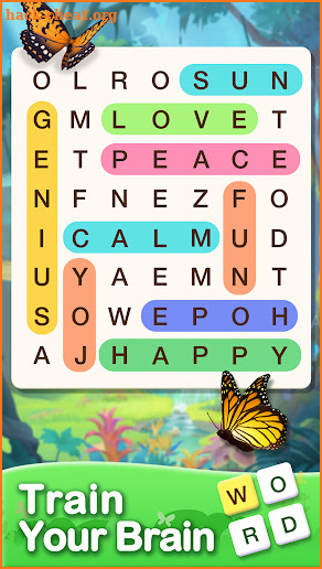 Word Search Butterfly screenshot