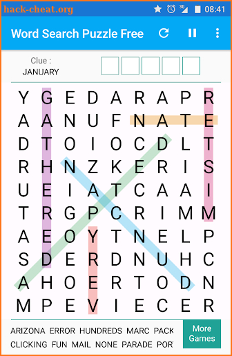 Word Search Free : the amazing word game ! screenshot
