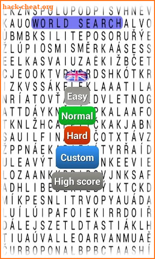 Word search puzzle screenshot