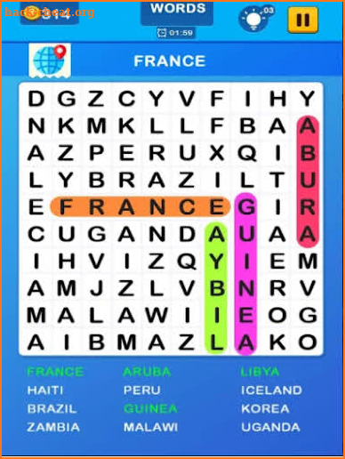 Word Search Puzzle Crossword Game screenshot