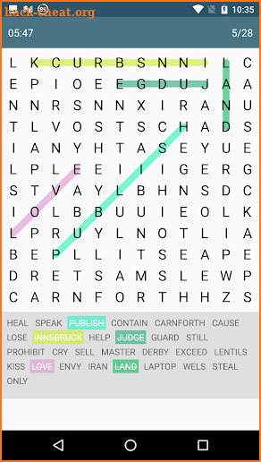 Word Search Puzzle-find mystery world screenshot
