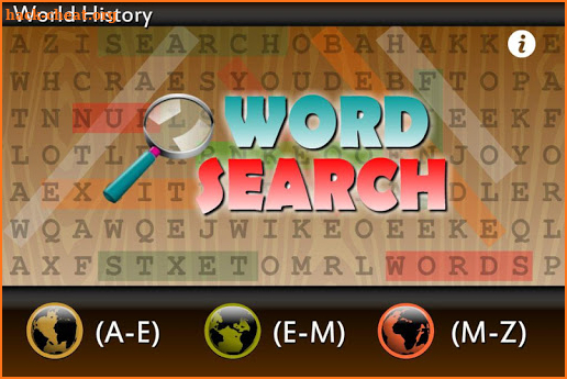 Word Search World History screenshot