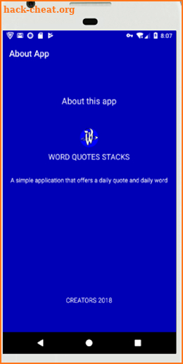 Word stacks cross screenshot