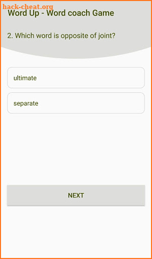 Word Up - word coach game and quiz screenshot