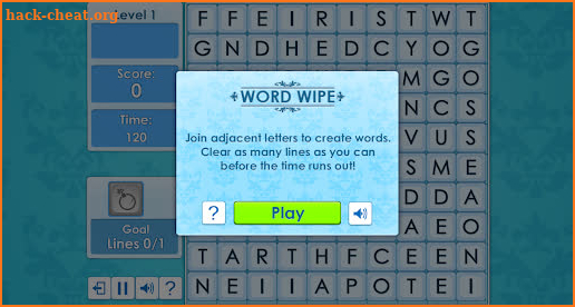 Word Wipe Collapsing Words screenshot