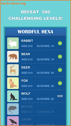 Wordful Hexa-Block Word Search screenshot