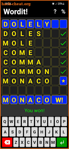Wordit! - unique word game screenshot