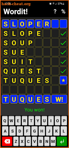 Wordit! - unique word game screenshot