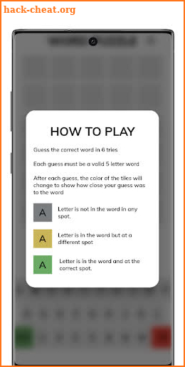 Wordl puzzle game screenshot
