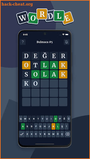 Wordle Türkçe screenshot
