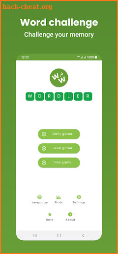 Wordler Challenge & puzzle screenshot