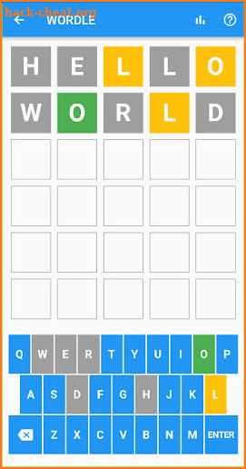 Wordles unlimited screenshot