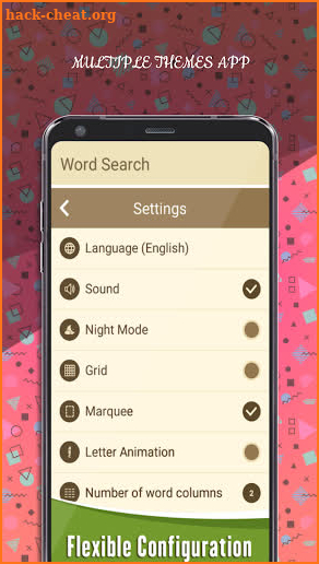 WordLines - FREE Customizable WordSearch Game screenshot