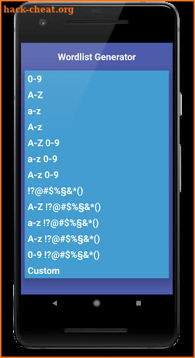 Wordlist Generator screenshot