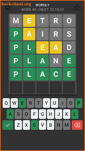 Wordly - daily word game screenshot