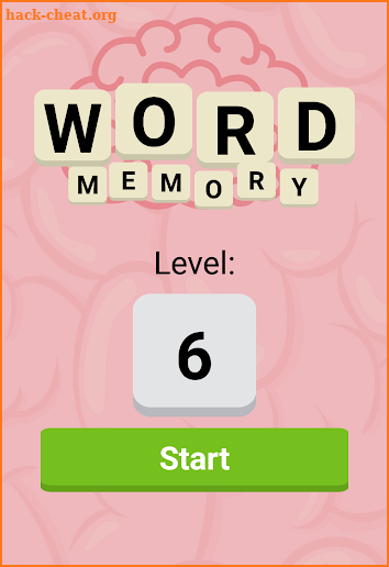 WordMemory - Very hard memory game screenshot