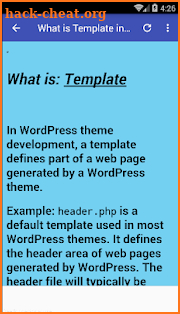 Wordpress templates screenshot
