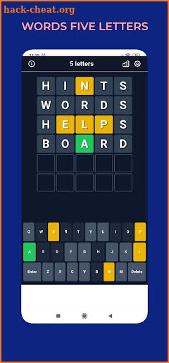 Words 5 Letters screenshot