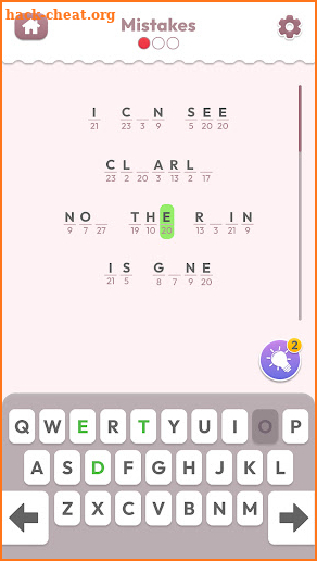 Words and Codes screenshot