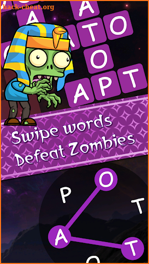 Words vs Zombies - fun word puzzle game screenshot