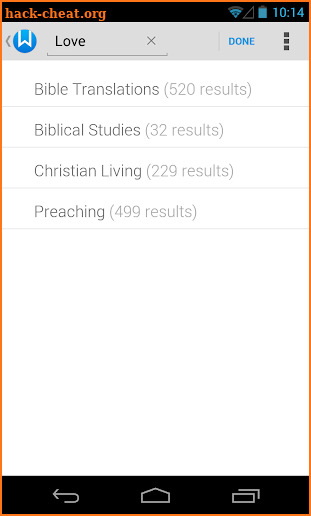 WORDsearch Bible screenshot