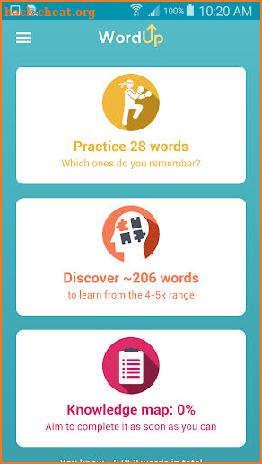 WordUp Vocabulary screenshot