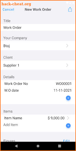 Work Order Maker, WO Generator screenshot