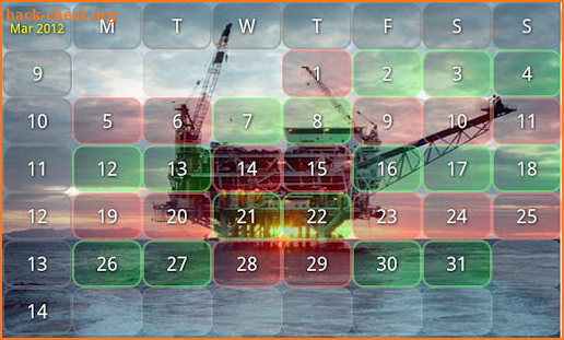 Work Shift Calendar screenshot