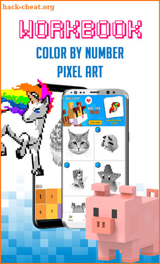 Workbook 3D - Pixel Art: Coloring by Numbers screenshot