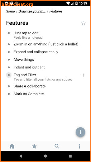 WorkFlowy - Notes, Lists, Outlines screenshot