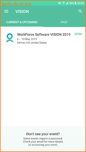 WorkForce Software VISION screenshot