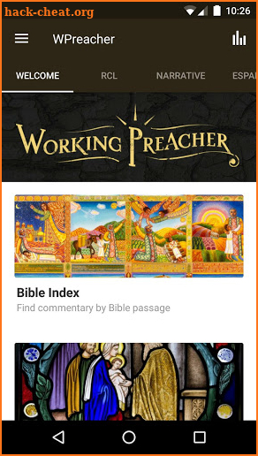 Working Preacher screenshot