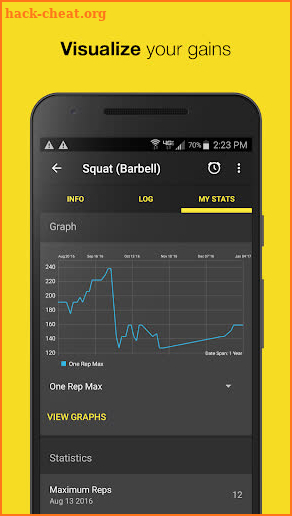 WORKIT - Gym Log, Workout Tracker, Fitness Trainer screenshot