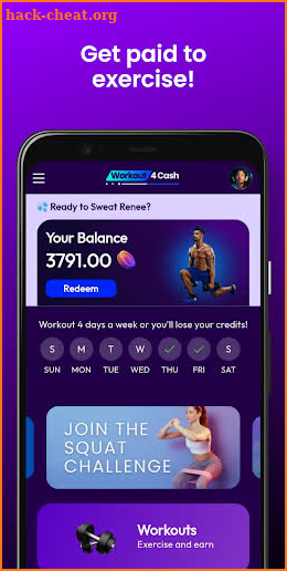 Workout 4 Cash screenshot